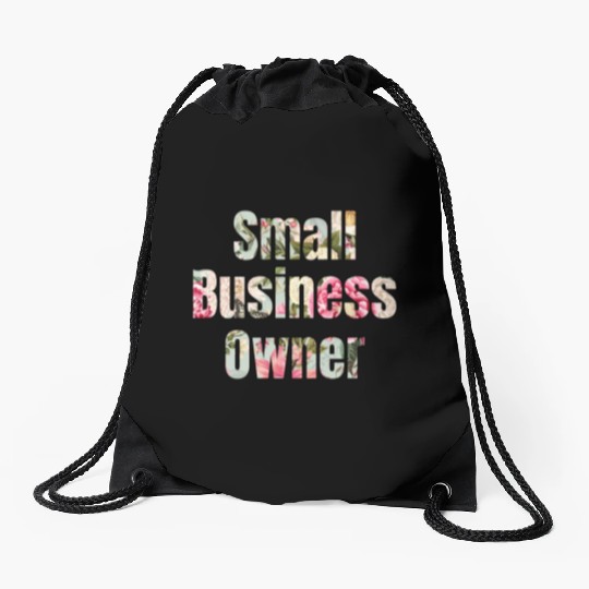 Small Business Owner roses Drawstring Bags