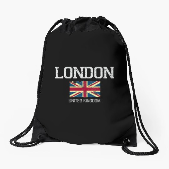 London England United Kingdom Drawstring Bags