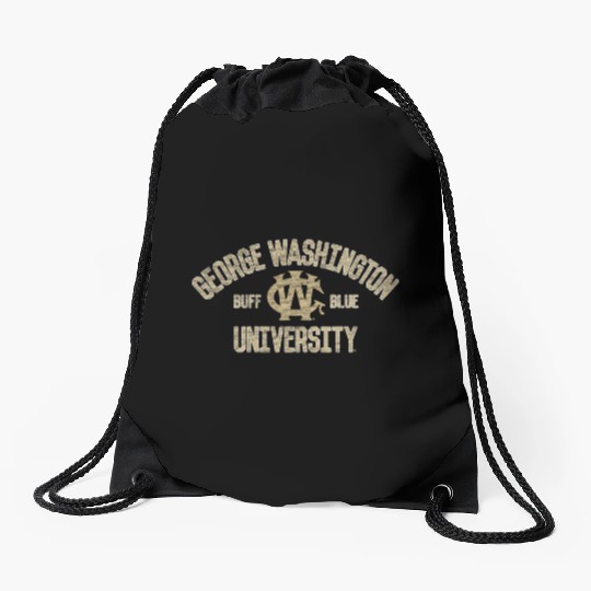 George Washington Colonials Arch Over Team Color Drawstring Bags