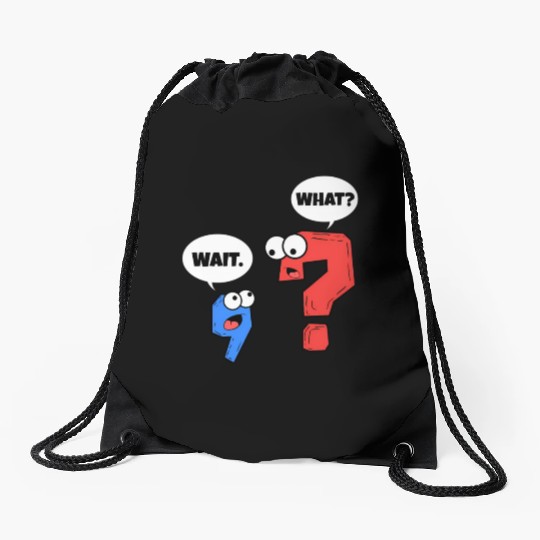 Grammar Punctuation Teacher Writer Drawstring Bags