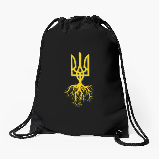 Ukraine Symbol Roo I Stand With Ukraine Free Drawstring Bags
