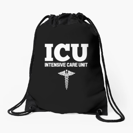 Icu Registered Nurse Intensive Care Unit Rn Staff Drawstring Bags