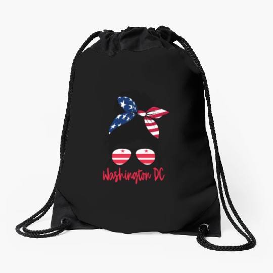 Washington Dc Washington Dc Flag Statefriend Drawstring Bags