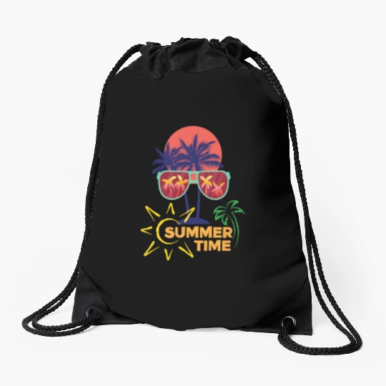 Summer time Drawstring Bags