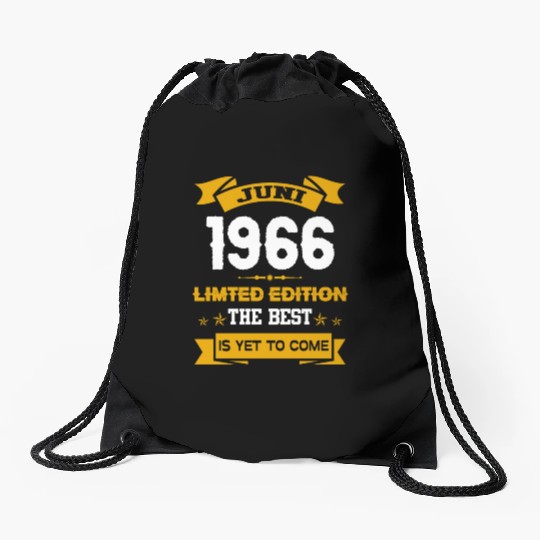 June 1966 Birthday Surprise Drawstring Bags