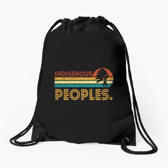 Indigenous Peoples Day Drawstring Bags