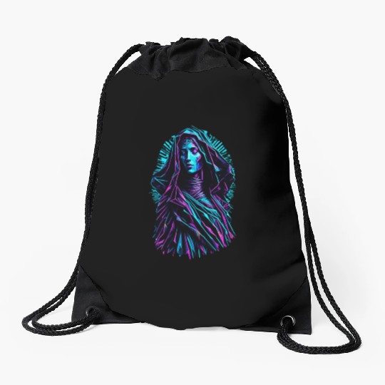 Mary Our Lady Drawstring Bags