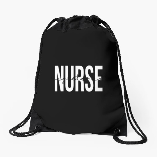 Registered Nurse Rn Emergency Room Nurse Drawstring Bags