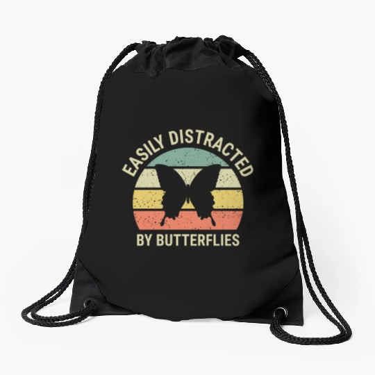 Butterflies Nature Pretty Summer Drawstring Bags