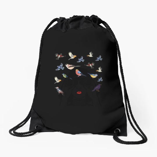 Bird Lover Birdwatching Bird Whisperer Drawstring Bags