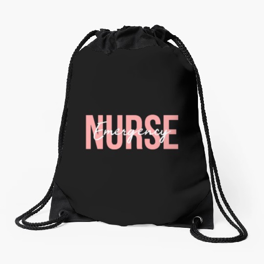 Er Nurse Emergency Room Nurse Registered Nurse Drawstring Bags