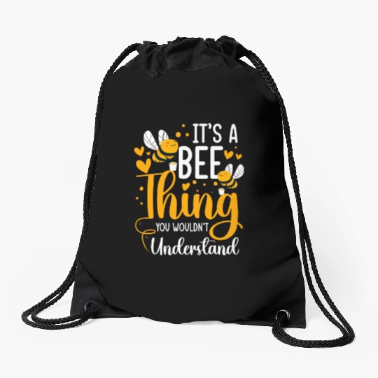 Bee Bumblebee Apiary Wasp Drawstring Bags