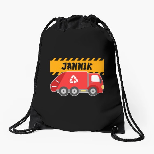 Jannik Trash Truck For Collector Ecologist Drawstring Bags