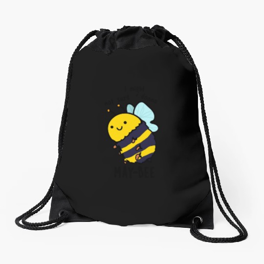 May Bee Funny Insect Bee Drawstring Bags
