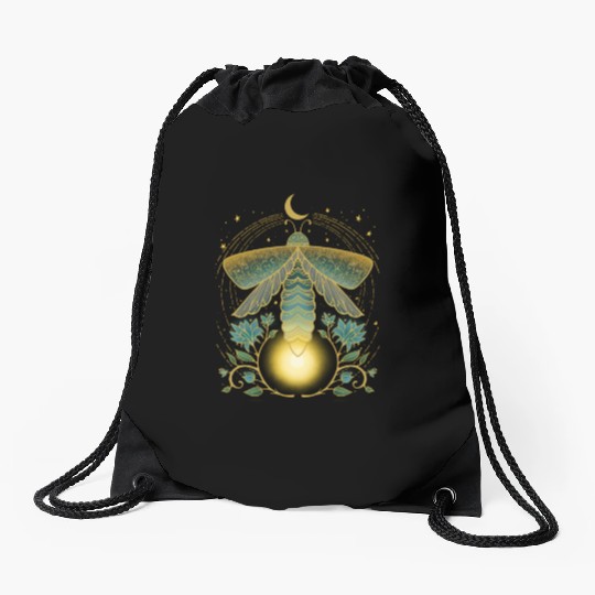Firefly Magical Lunar Mystical For Nature Drawstring Bags