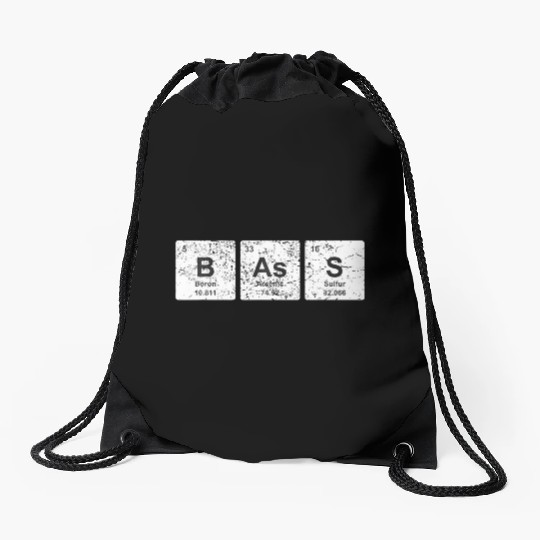 Bass Guitar Periodic Table Elements Music EDM Drawstring Bags