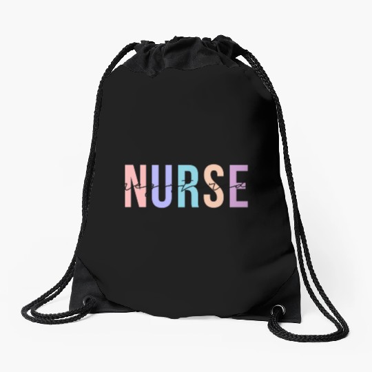 Registered Nurse Rn Emergency Room Nurse Drawstring Bags