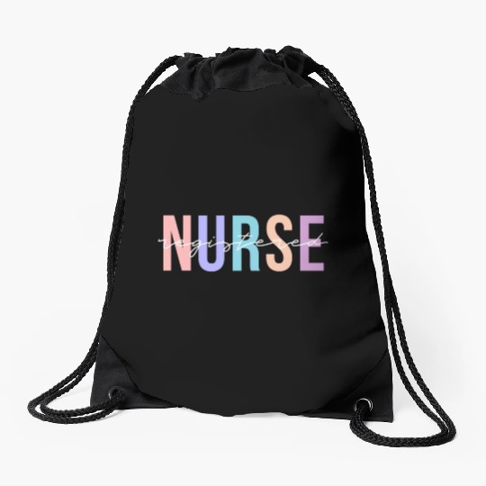 Registered Nurse Rn Emergency Room Nurse Drawstring Bags