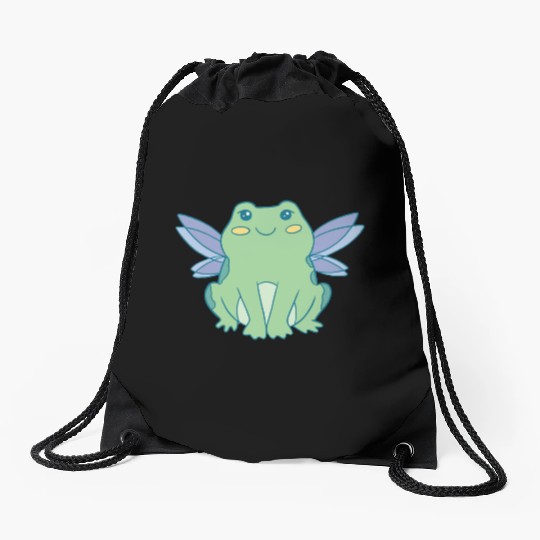 Cottagecore Cottage Core Frog Fairycore Goblincore Drawstring Bags