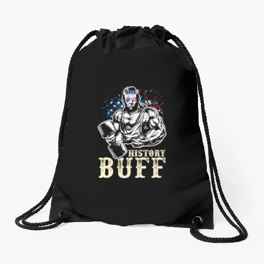 History Buff Independence Day Lincoln Patriot USA Drawstring Bags