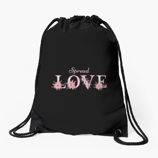Spread Love Drawstring Bags