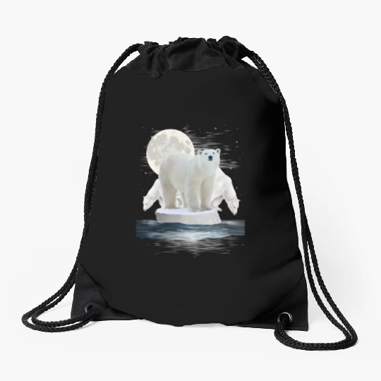 Polar Bears Wildlife Zoo Animal Zookeeper Nature Drawstring Bags