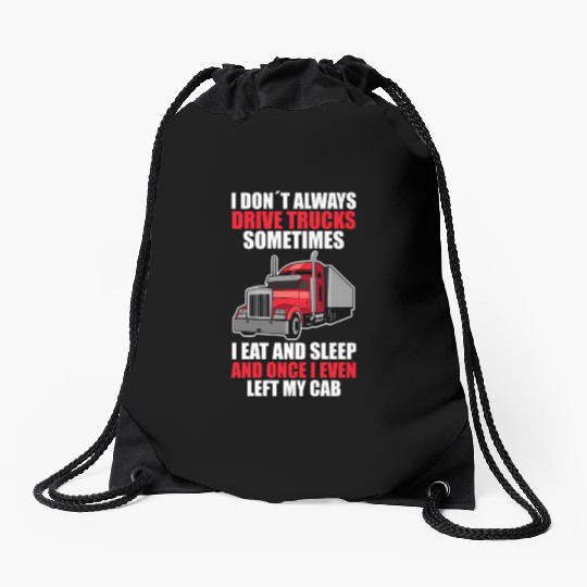Truck Driver Truc Drawstring Bags