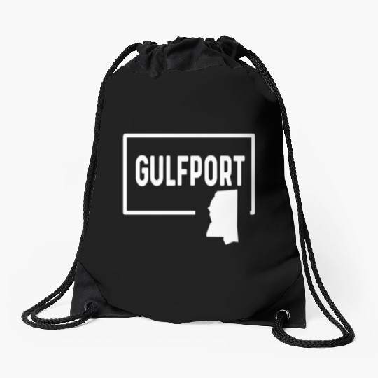 port Mississippi Ms - Home Hometown Vacation Drawstring Bags