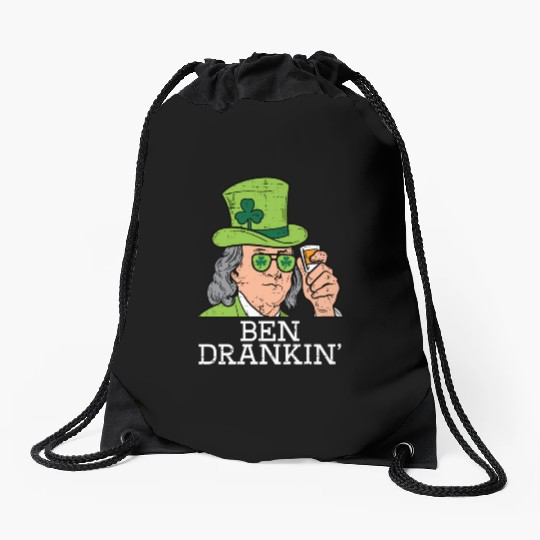 Ben Drankin Saint Paddys St Patric Day Drawstring Bags