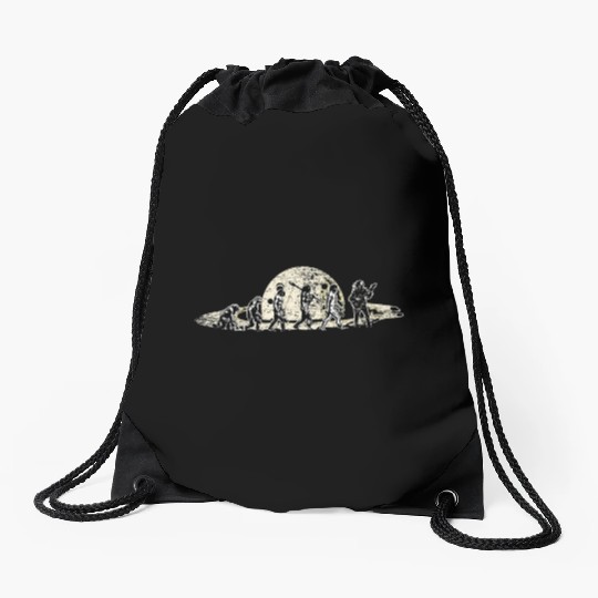 Guitar-Player Evolution Saturn Music Planet Drawstring Bags