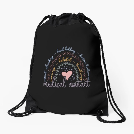 Rainbow Medical Assistant Drawstring Bags