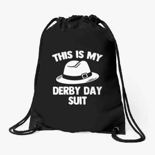 This Is My Derby Day Suit Horse Race Horse Drawstring Bags
