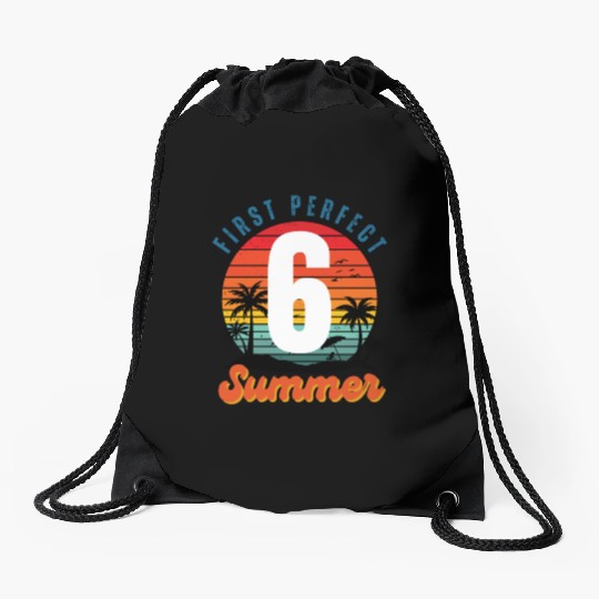 First perfect number summer light version Drawstring Bags