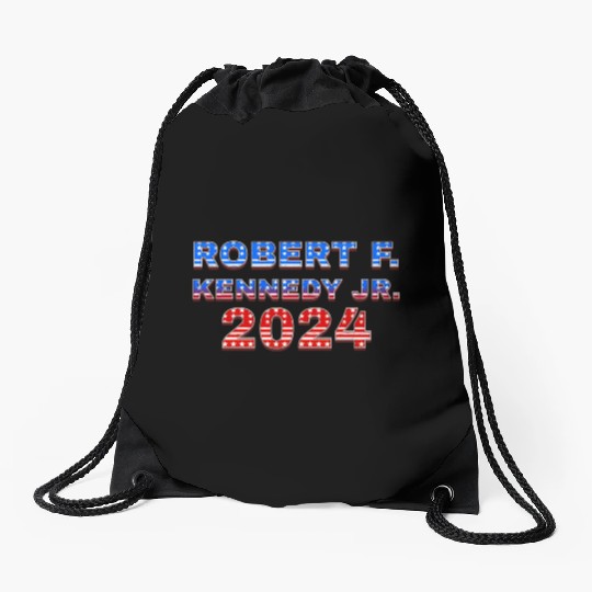 Robert F Kennedy Jr 2024 Stars And Stripes Red Drawstring Bags