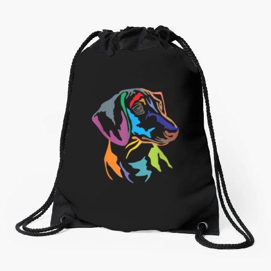 My Spirit Animal Is a Dachshund Drawstring Bags