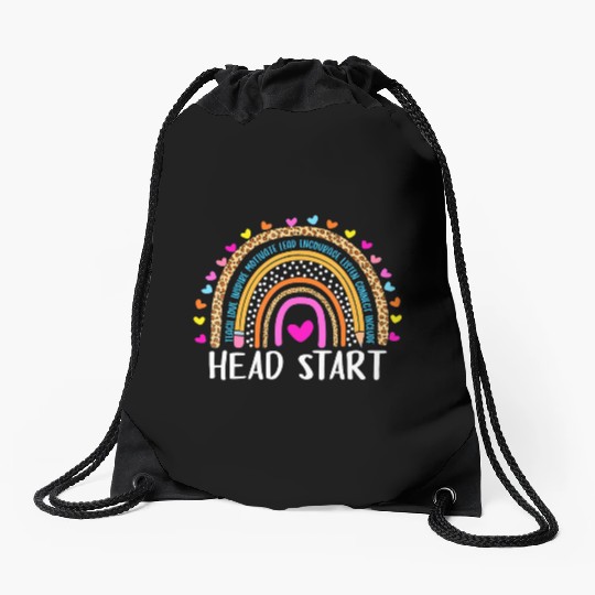 Back to School Head Start Squad Homeschool Drawstring Bags
