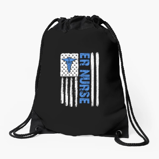 Er Nurse Emergency Room Nurse Drawstring Bags