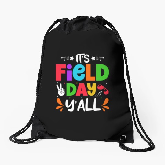 It's a field day y'all Drawstring Bags