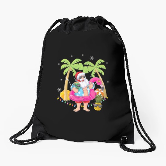 CHRISTMAS IN JULY Summer Xmas Decoration Drawstring Bags