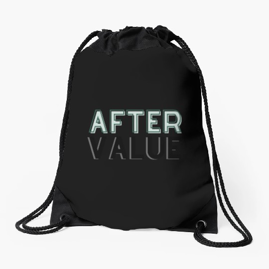 The Folding Lady After Value Affirmation Drawstring Bags