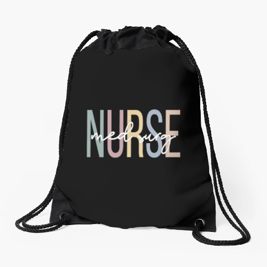 Medical-Surgical Nursing Boho Med Surg Nurse Drawstring Bags
