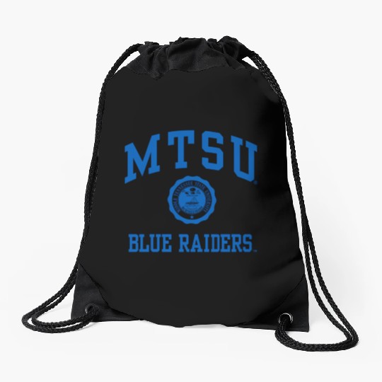 Middle Tennessee State Blue Raiders Seal Logo Drawstring Bags