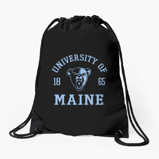 Maine Black Bears Stamp Logo Officially Drawstring Bags