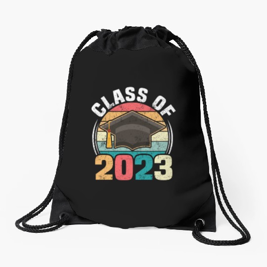 Senior Graduation Class Of 2023 Senior 23 Drawstring Bags