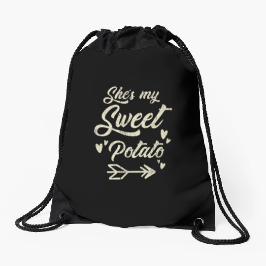 She My Sweet Potato Drawstring Bags