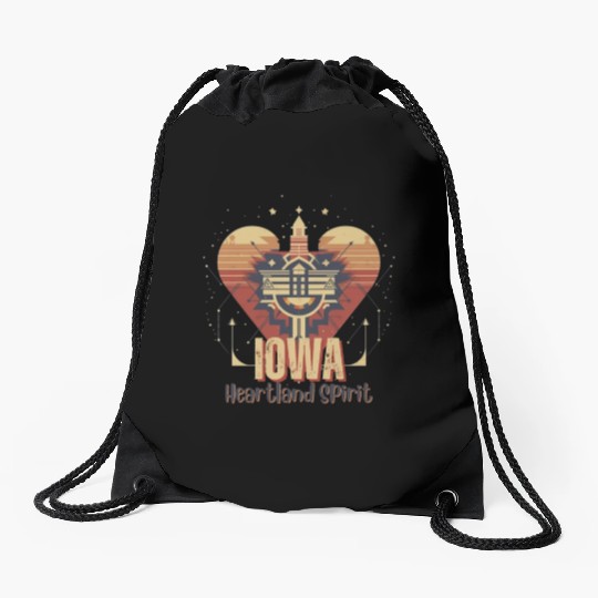 IOWA Heartland Spirit Drawstring Bags