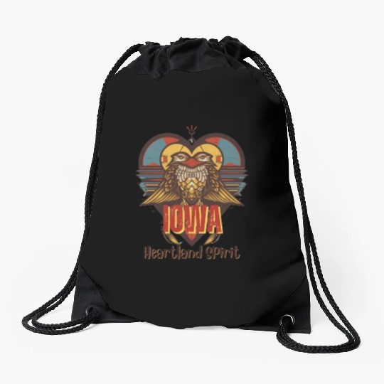 IOWA Heartland Spirit Drawstring Bags
