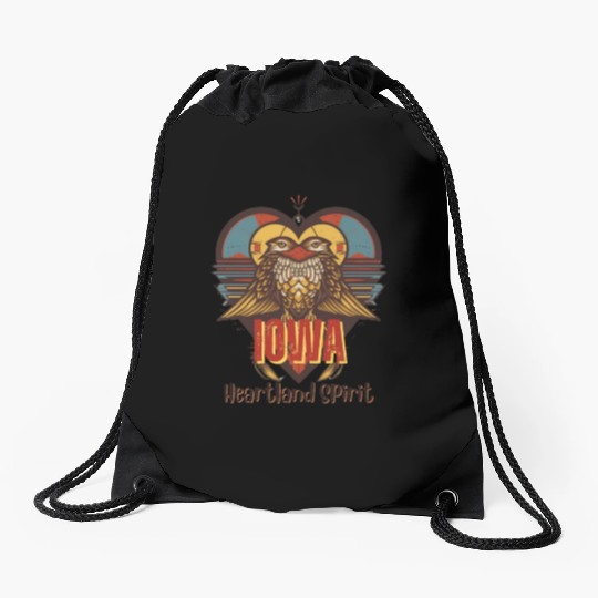 IOWA Heartland Spirit Drawstring Bags