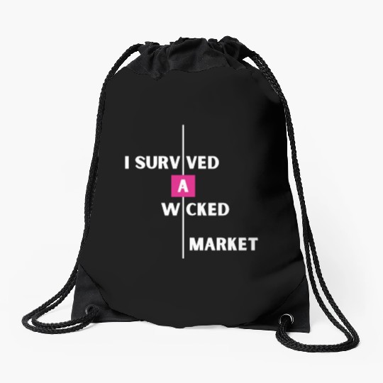 Wicked Market Drawstring Bags
