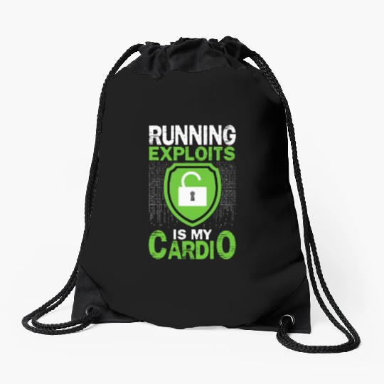 Cyber Security Hacking IT Drawstring Bags